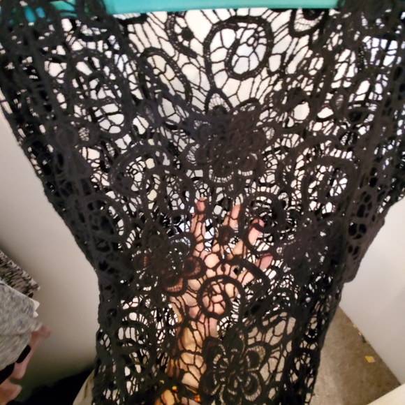 Lace Style Black top by Vivid Collection of NY - Picture 4 of 4